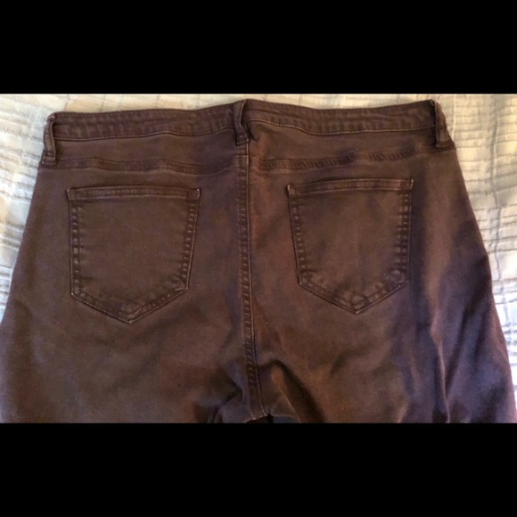 Buffalo by David Bitten Jeans Pants Womens size 14 Dark Burgundy Retro-wash NM - Picture 2 of 5